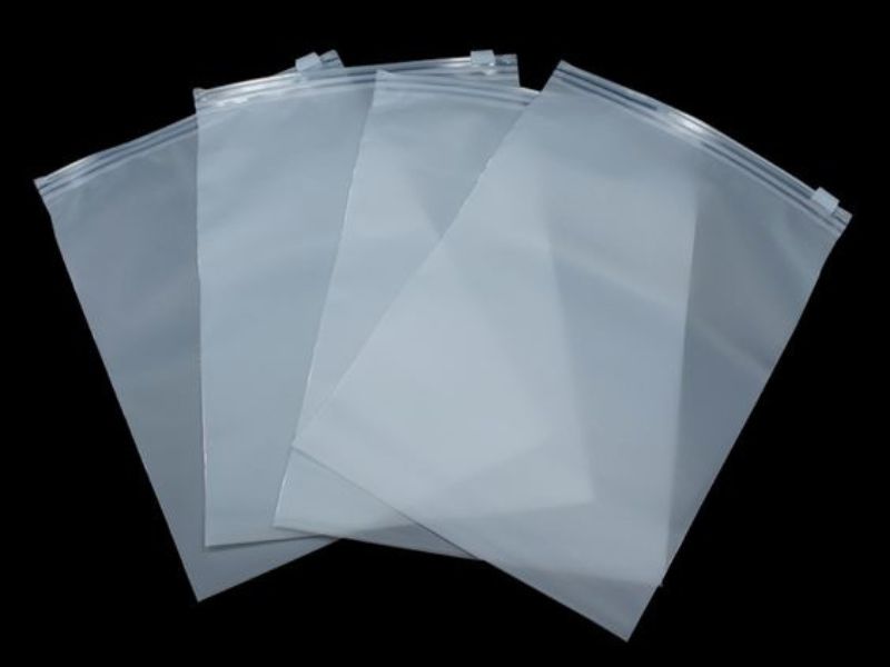 Typical types of plastic zipper bag