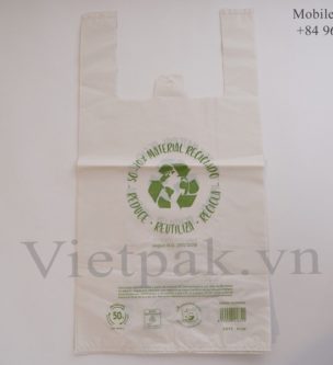 Recycled T-shirt plastic bag