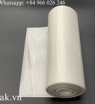 LDPE 100% recycled starseal garbage bag on roll – Clear