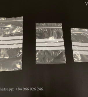 Write in panel grip seal bags