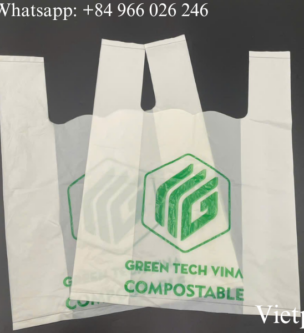 Compostable T-shirt bag